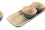 DKD Home Decor Set de 4 Cuencos de Bambú Vermos Surtidos