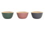 DKD Home Decor Set de 4 Cuencos de Bambú Vermos Surtidos
