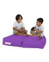 Atelier Del Sofa Kids Double Seat Pouf Morado para Jardín Patio Piscina 100cm Ancho Resistente Impermeable 200kg