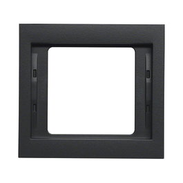 Hager 13137006 Marco para mecanismo 1 gang, color antracita mate, termoplástico, pack de 10 unidades
