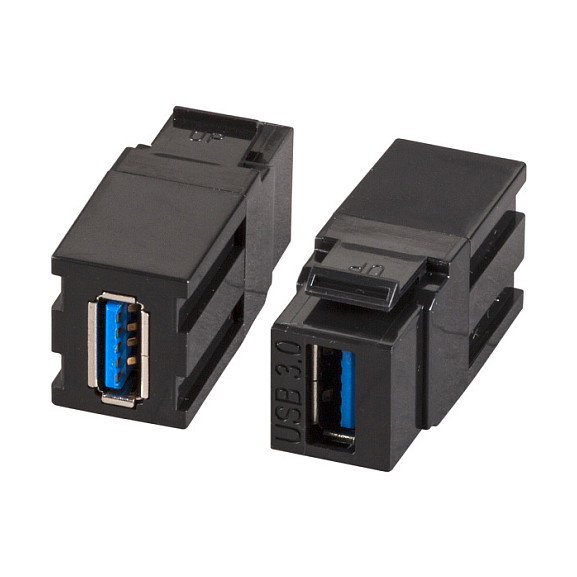 EFB Elektronik EB537V2 Adaptador Keystone USB 3.0 A a A Negro EFB Elektronik EB537V2 Adaptador Keystone USB 3.0 A a A Negro