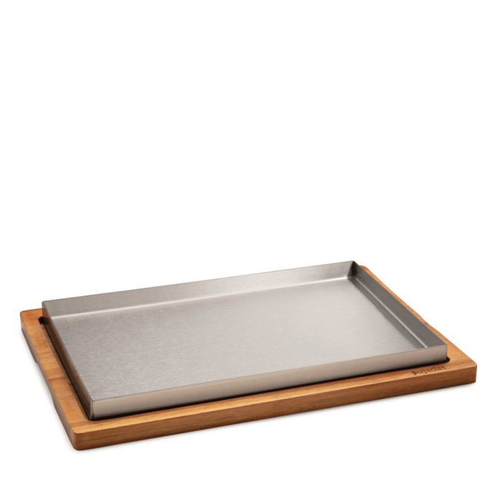 Vollrath Pujadas Llauna con Base de Madera 30x20cm Vollrath Pujadas Llauna con Base de Madera 30x20cm