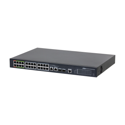 Dahua Technology DH-LR2226-24ET-360-V2 Switch Gestionado L2 Gigabit Ethernet PoE 24 Puertos Negro