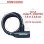 Master Lock Spiral Cable Lock 8mm 8126EURDPRO