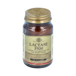 SOLGAR Lactasa 3500 30 Comp. Masticables para Intolerantes a la Lactosa Vegano