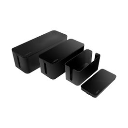 LogiLink Set de 3 Cajas de Cables KAB0077 Negro