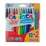 Carioca Joy Rotuladores Superlavables Estuche 12+2 Unidades Surtidas