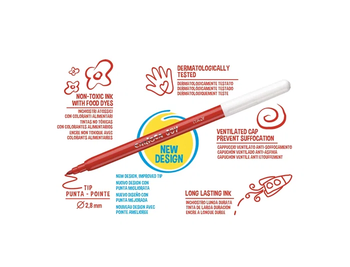 Carioca Rotuladores Joy Super Lavables Estuche 12+2 Ud Gratis Carioca Rotuladores Joy Super Lavables Estuche 12+2 Ud Gratis