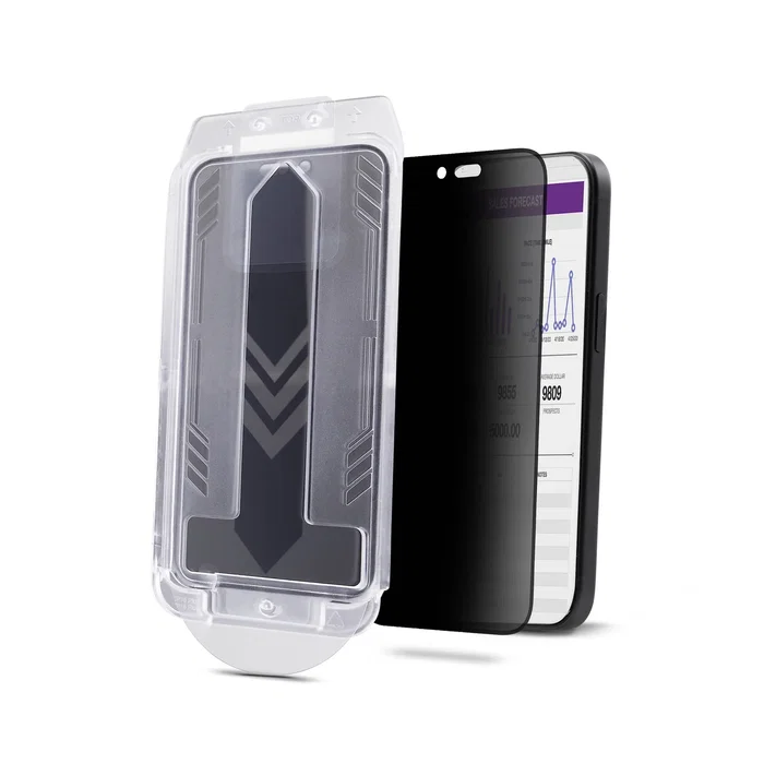 StarTech Filtro de Privacidad 4 Vías para iPhone 16 - Protector de Pantalla con Cristal Templado, Reducción de Luz Azul 50%, Táctil, Negro