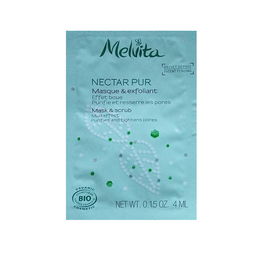 Nectar Pur, Orgánico, Reduce poros, Mascarilla exfoliante, Para la cara, 4 ml *Muestra