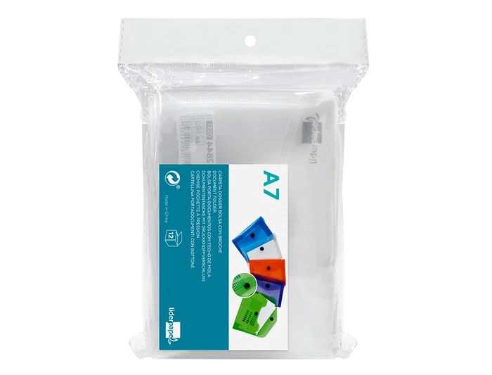 Liderpapel 44224 Carpeta Dossier Polipropileno DIN A7 Color Transparente