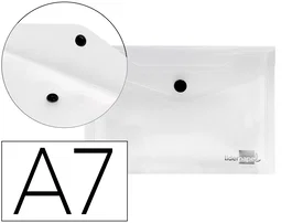 Liderpapel 44224 Carpeta Dossier Polipropileno DIN A7 Color Transparente