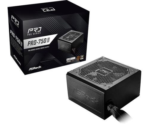 ASRock Pro-750B 850W ATX 80 PLUS Bronze Negro
