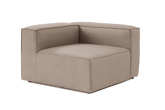 Atelier Del Sofa Sofá de 1 Plaza Marrón - Lino, Marco de Hornbeam, Comodidad Inigualable y Diseño Elegante - 107x66x105 cm