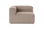 Atelier Del Sofa Sofá de 1 Plaza Marrón - Lino, Marco de Hornbeam, Comodidad Inigualable y Diseño Elegante - 107x66x105 cm