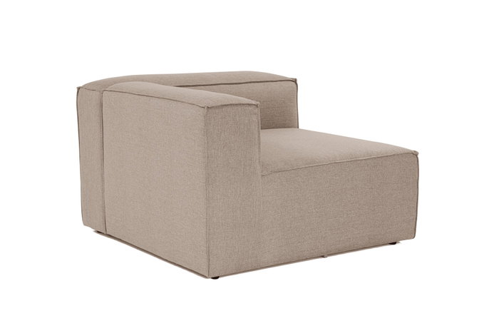 Atelier Del Sofa Sofá de 1 Plaza Marrón - Lino, Marco de Hornbeam, Comodidad Inigualable y Diseño Elegante - 107x66x105 cm