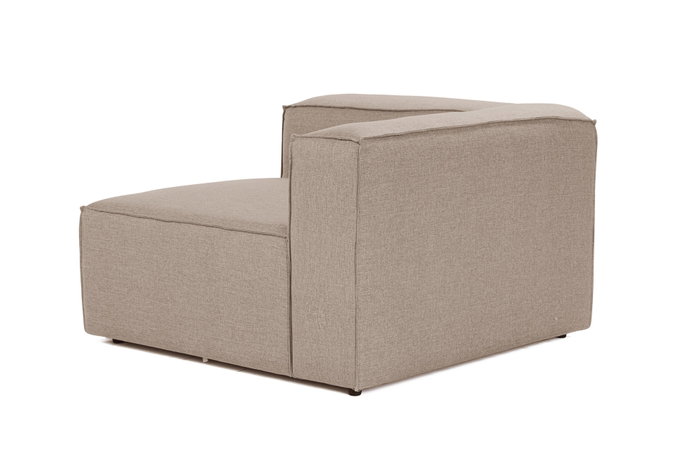 Atelier Del Sofa Sofá de 1 Plaza Marrón - Lino, Marco de Hornbeam, Comodidad Inigualable y Diseño Elegante - 107x66x105 cm