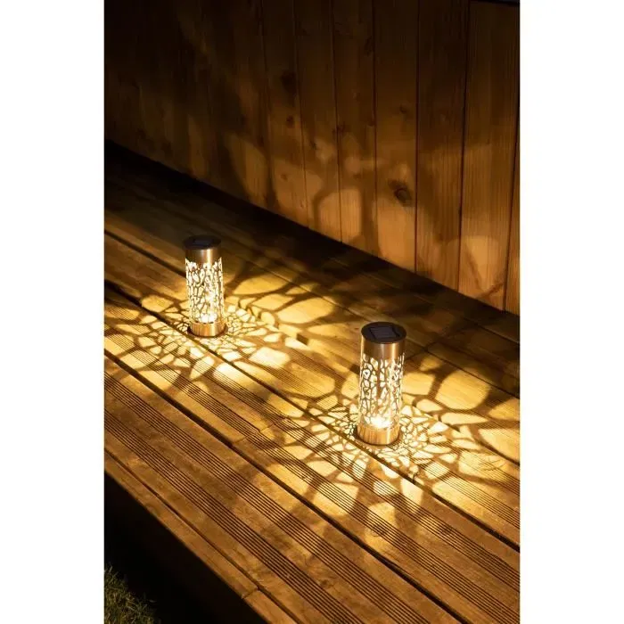 Galix G4445 Terminal Solar de Acero Inoxidable para Instalar o Plantar, 28 cm, Blanco Cálido Galix G4445 Terminal Solar de Acero Inoxidable para Instalar o Plantar, 28 cm, Blanco Cálido