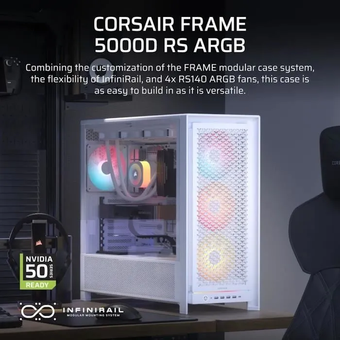 Corsair FRAME 5000D RS Blanco