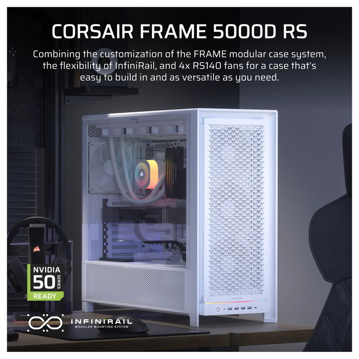 Corsair 5000D RS Caja Gaming Midi Tower ATX Blanca