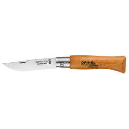 Opinel Navaja de acero al carbono N° 4 con hoja de 5 cm
