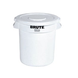 Brute Contenedor 121L Blanco - Cubo de Basura para Cocina (Set de 6)