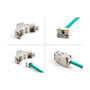 DeLOCK 88113 Módulo Keystone RJ45 hembra a LSA Cat.6A montaje sin herramientas azul (10 piezas)