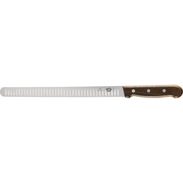Victorinox Cuchillo para Salmón Wood de 30 cm con Mango de Madera de color Silver / Brown