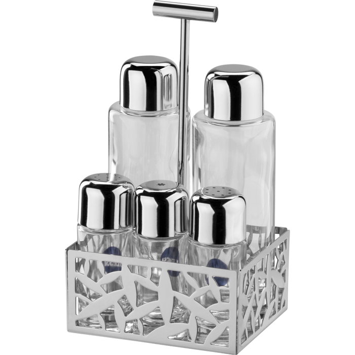 Alessi Cactus Set de Condimentos MSA16 para aceite, vinagre, sal, pimienta y especias Alessi Cactus Set de Condimentos MSA16 para aceite, vinagre, sal, pimienta y especias