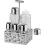 Alessi Cactus Set de Condimentos MSA16 para aceite, vinagre, sal, pimienta y especias