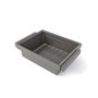 Emuca Kit Quartz de cajón metálico y bastidor regulable, Acabado Titanio, Módulo 70cm