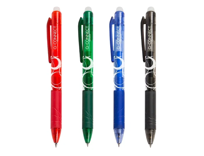 Q-connect Bolígrafo Retractil Borrable Tinta Gel Punta 0,7 mm Color Azul