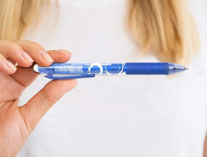 Q-connect Bolígrafo Retractil Borrable Tinta Gel Punta 0,7 mm Color Azul