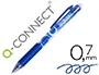 Q-connect Bolígrafo Retractil Borrable Tinta Gel Punta 0,7 mm Color Azul