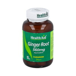 Health Aid Jengibre (Ginger Root) Raíz 60 Comprimidos
