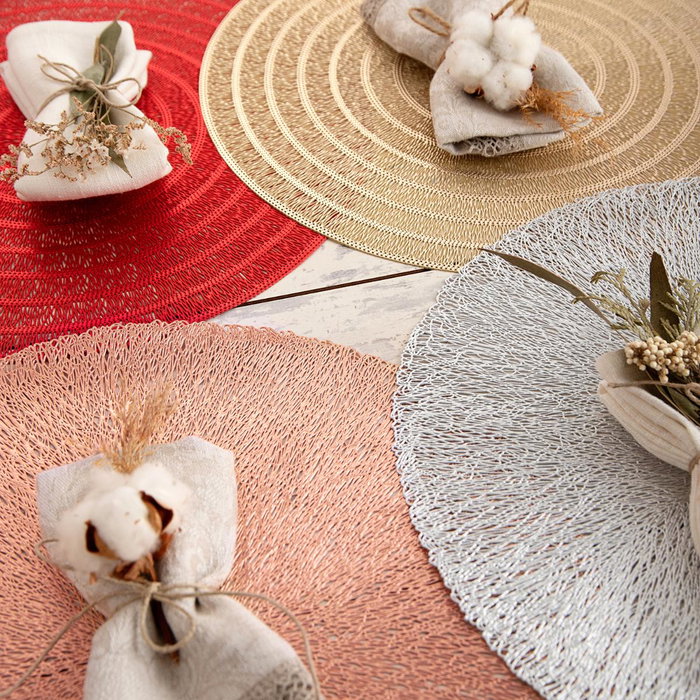 Mantel 38 cm Rojo Bucle Habitat Qd Habitat Quid 38 cm (12 Unidades)