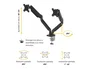 Fellowes Platinum Series Dual Arm Brazo para Doble Monitor Plano, Soporte Ajustable VESA hasta 9kg por Pantalla, 27 Pulgadas