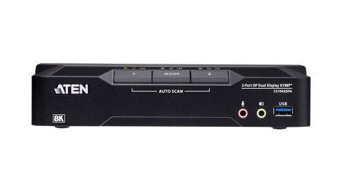 ATEN CS1942DPA Conmutador KVM de doble monitor con 2 puertos USB 3.0 y DisplayPort 8K