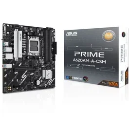 ASUS PRIME A620AM-A-CSM Placa Base Socket AM5 Chipset A620A Micro ATX con DDR5 PCIe 4.0 Ranura M.2 Hasta 64 Gbps 90MB1MY0-M0EAYC