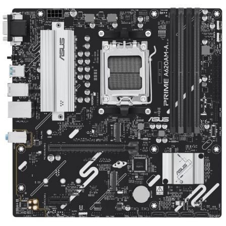 ASUS PRIME A620AM-A-CSM Placa Base Socket AM5 Chipset A620A Micro ATX con DDR5 PCIe 4.0 Ranura M.2 Hasta 64 Gbps 90MB1MY0-M0EAYC ASUS PRIME A620AM-A-CSM Placa Base Socket AM5 Chipset A620A Micro ATX con DDR5 PCIe 4.0 Ranura M.2 Hasta 64 Gbps 90MB1MY0-M0EAYC