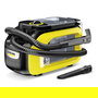 Kärcher SE 3-18 Compact Aspirador Mochila Inalámbrico 18V para Alfombras, Tanque 1.9L, Color Negro/Amarillo, sin Batería ni Cargador