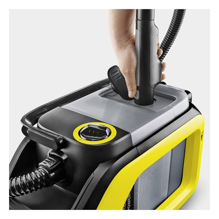 Kärcher SE 3-18 Compact Aspirador Mochila Inalámbrico 18V para Alfombras, Tanque 1.9L, Color Negro/Amarillo, sin Batería ni Cargador Kärcher SE 3-18 Compact Aspirador Mochila Inalámbrico 18V para Alfombras, Tanque 1.9L, Color Negro/Amarillo, sin Batería ni Cargador