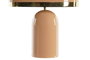 DKD Home Decor Lámpara de sobremesa de hierro lacado rosa y dorado