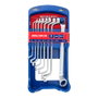 Workpro Llaves de Estrella Acodadas Dobles Juego 8 Piezas en Acero Cromo-Vanadio Forjado 6-22 mm con Soporte