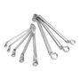 Workpro Llaves de Estrella Acodadas Dobles Juego 8 Piezas en Acero Cromo-Vanadio Forjado 6-22 mm con Soporte