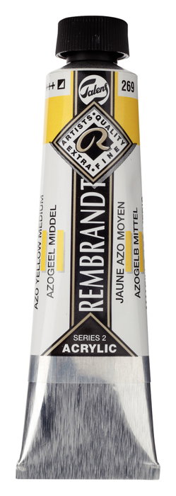 Rembrandt Amarillo Azo Medio 269 Acrílico Tubo 40 ml Rembrandt Amarillo Azo Medio 269 Acrílico Tubo 40 ml