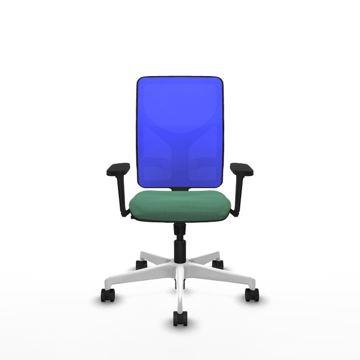 PIQUERAS Y CRESPO Silla de oficina Motilla con mecanismo Sincro, Verde esmeralda y Azul PIQUERAS Y CRESPO Silla de oficina Motilla con mecanismo Sincro, Verde esmeralda y Azul