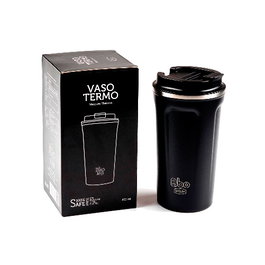 Irisana Vaso Termo Acero Inoxidable Negro 450Ml Bbo19.Ne