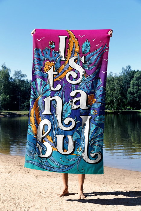 Mijölnir Beautiful Istanbul 70 Toalla de Playa Multicolor 70 x 130 cm