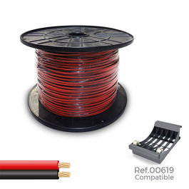 Sediles Cable Paralelo 48V 2x0,75 mm² Rojo/Negro 1000m Bobina Grande
